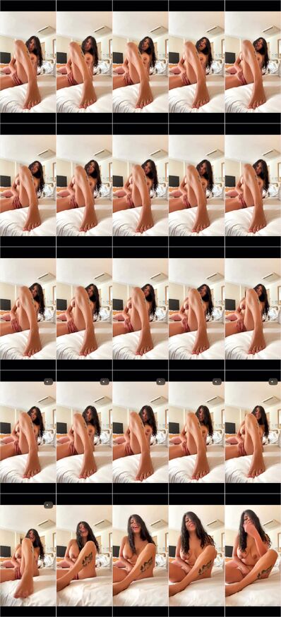 Lizbeth rodriguez tocandose en la cama