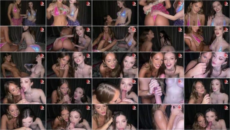 Sky Bri Nude Double Blowjob with Dainty Wilder Leaked