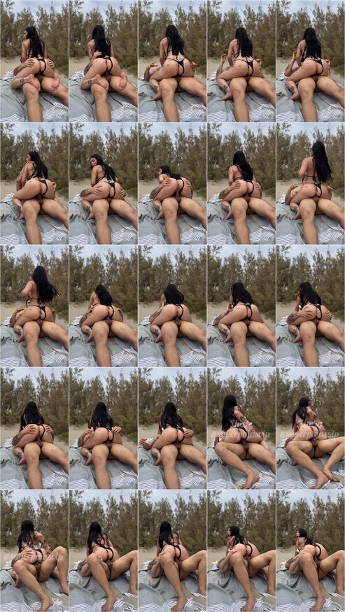 Nalgalia follando duro en el aire libre