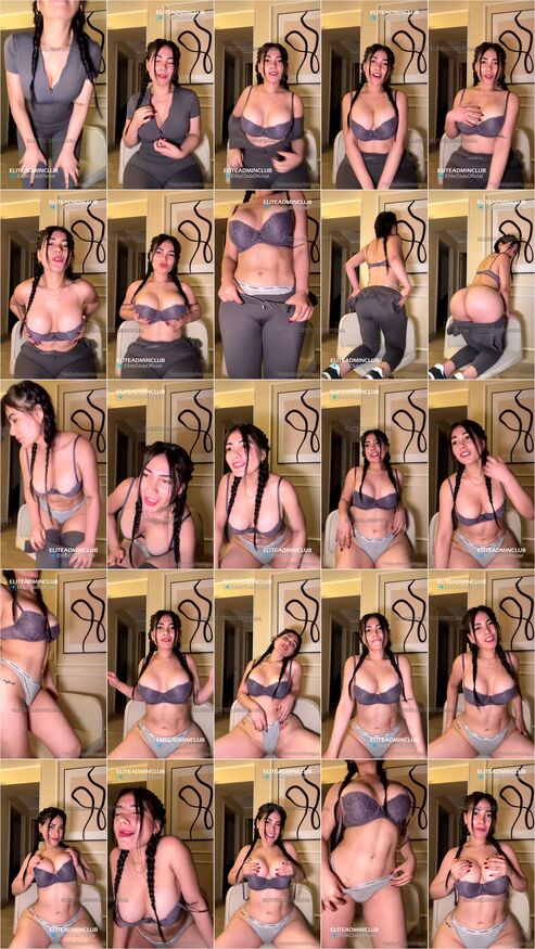 Karen paniagua desnudandose en live